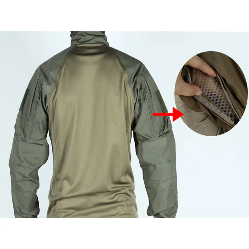 Chemise Tactique Homme Multicam – Style US Army - BLACKBEARD OUTDOOR INDUSTRIES