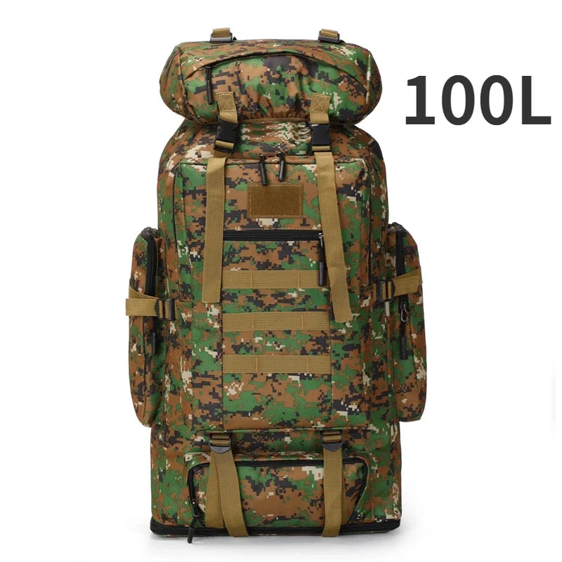 Sac à Dos Tactique 80L / 100L – Grand Volume pour Randonnée, Camping & Trekking - BLACKBEARD OUTDOOR INDUSTRIES