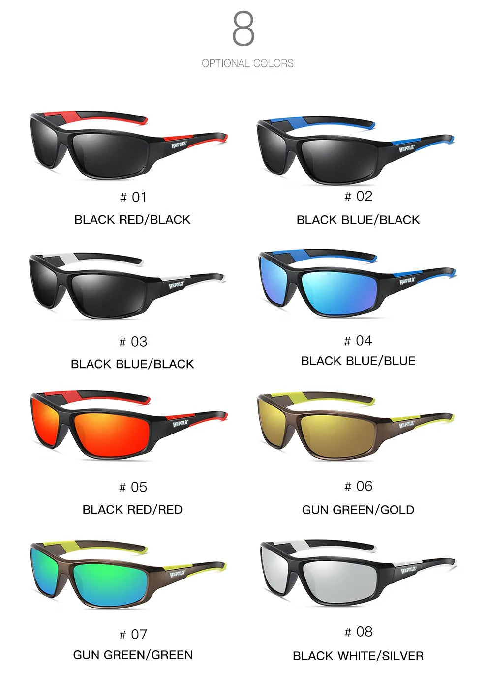 Lunettes Polarisées Rapala – Protection UV400 | Pêche, Conduite, Outdoor - BLACKBEARD OUTDOOR INDUSTRIES