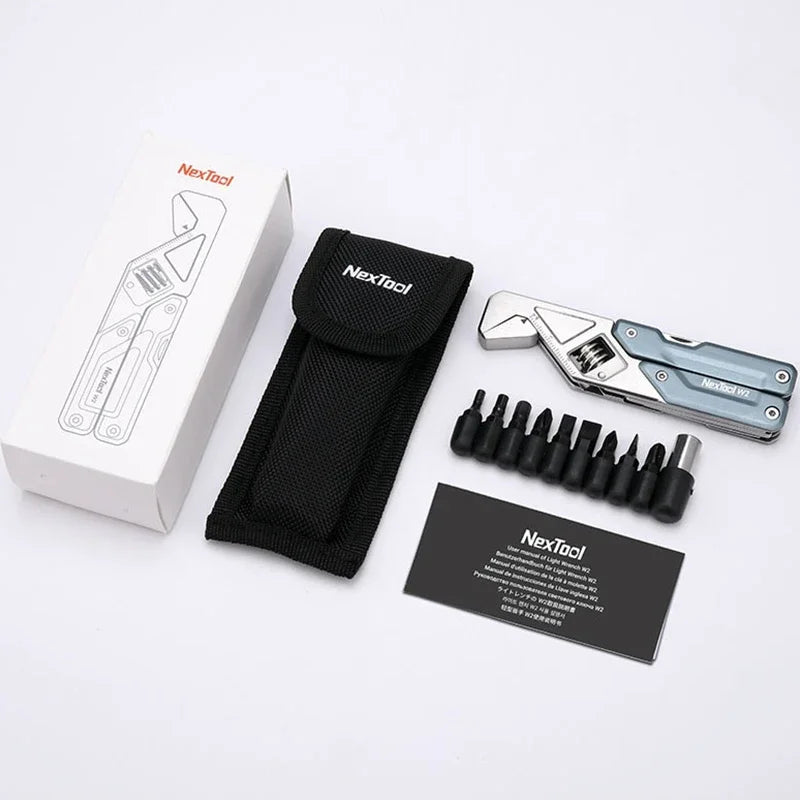 Clé Multi-outil W2 - Pince, Clé Plate, Tournevis et Outil de Maintenance Pliable - Outil EDC Portable pour Réparations à Domicile - BLACKBEARD OUTDOOR INDUSTRIES