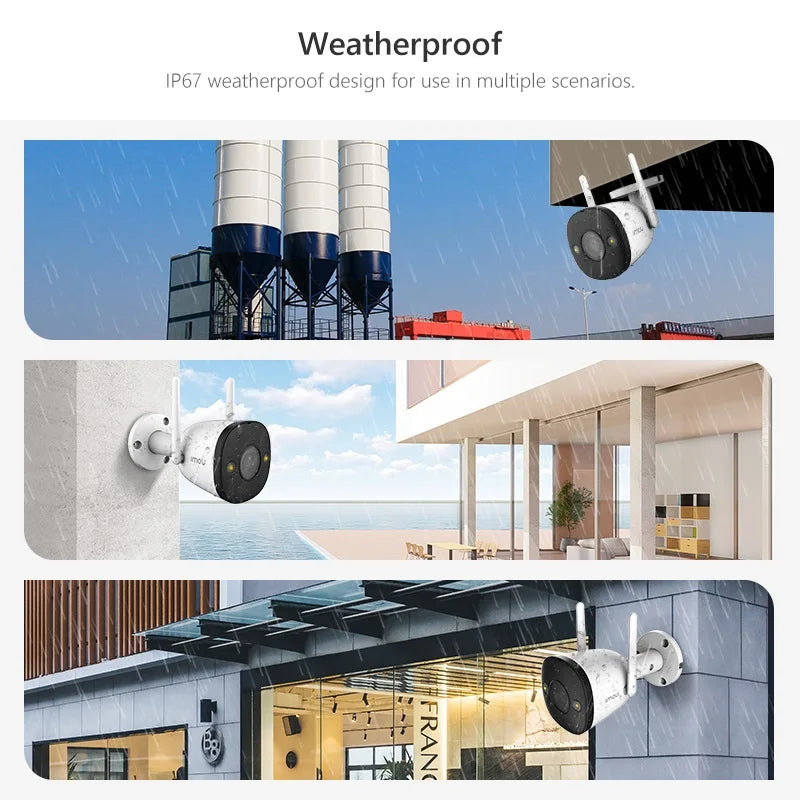 IMOU Bullet 2E – Caméra Extérieure 4MP QHD | Projecteur Intégré | Vision Nocturne Couleur | Détection Humaine | IP67 Étanche | WiFi 5G Ma boutique