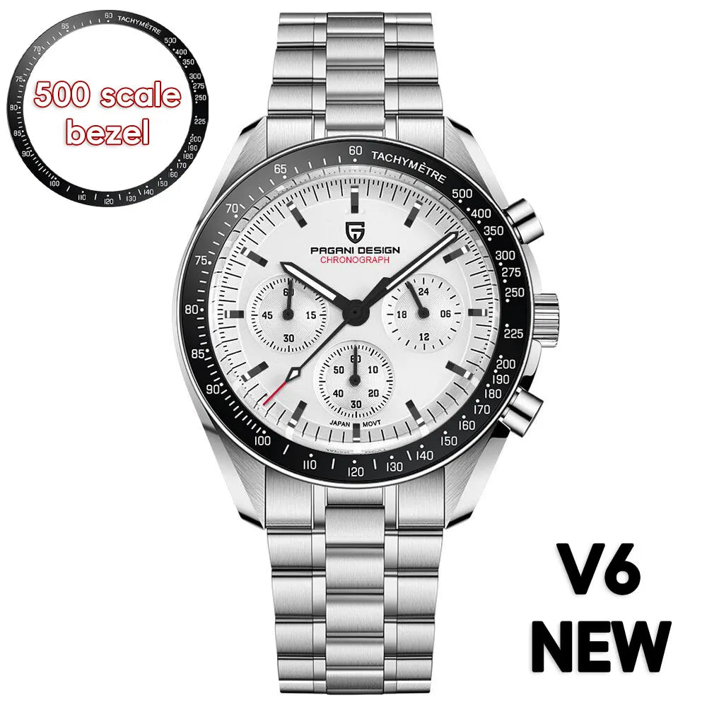 PAGANI DESIGN PD-1701 Moonwatch 2025 – Hommage à la CK2998 – Montre Homme Quartz Chronographe de Luxe - BLACKBEARD OUTDOOR INDUSTRIES