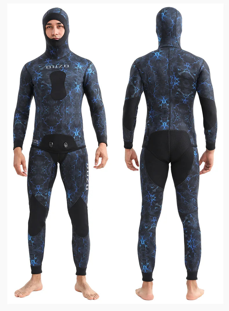 Combinaison Néoprène Homme 3 mm – Pêche, Plongée, Chasse Sous-Marine, Surf et Natation - BLACKBEARD OUTDOOR INDUSTRIES