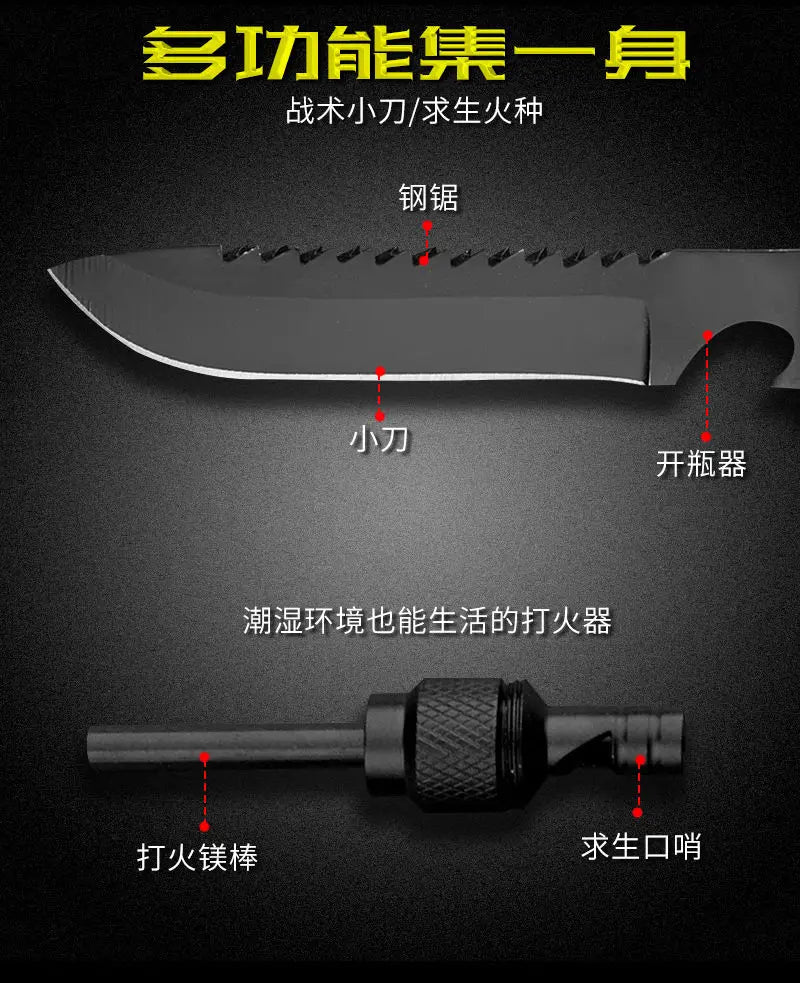 Hachette de Survie Multifonction - Tactique & Outil Multitool pour Camping - BLACKBEARD OUTDOOR INDUSTRIES