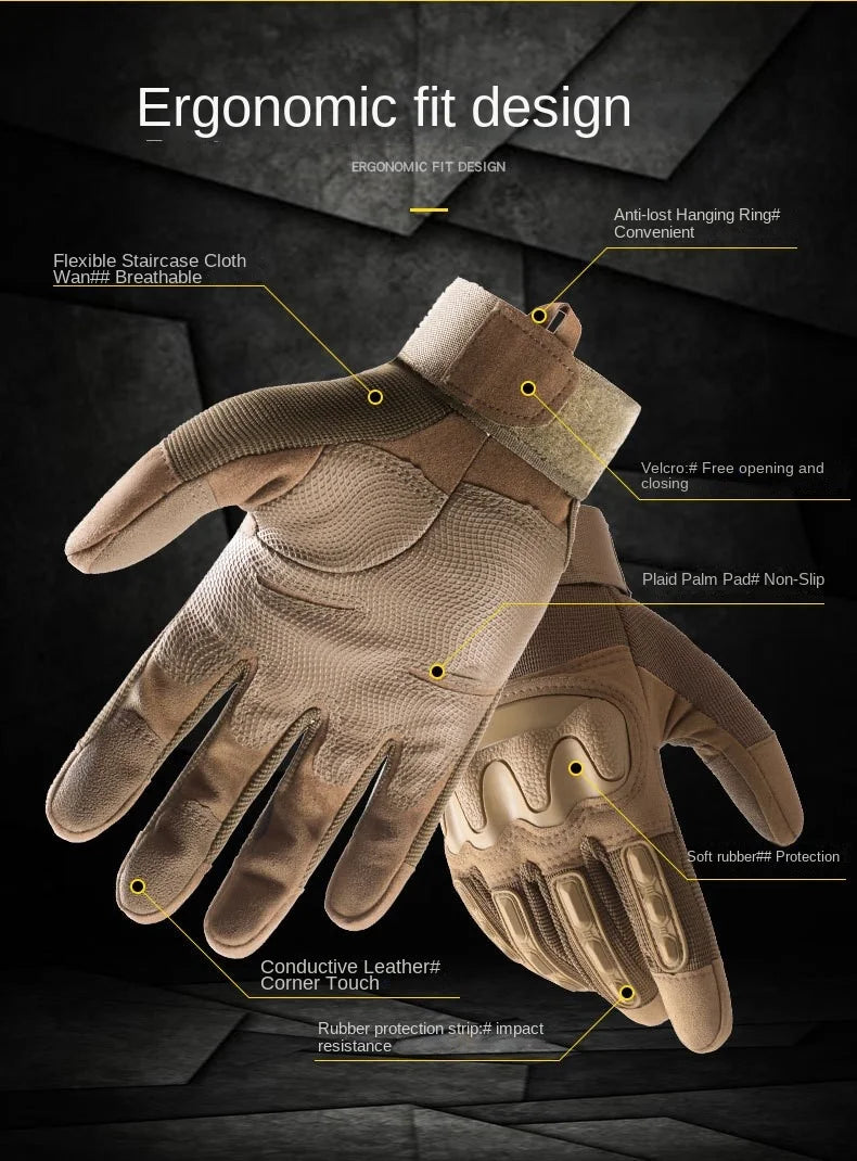 Gants Tactiques - Gants de Travail Polyvalents pour Activités Extérieures et Tâches Tactiques - BLACKBEARD OUTDOOR INDUSTRIES