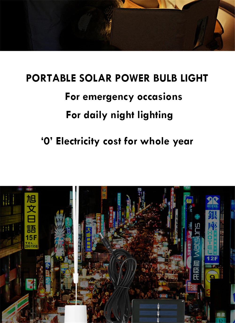 Lampe Solaire Portative à LED - Lampe Rechargeable pour Camping, Tente, Pêche Nocturne, Urgence et Énergie Solaire - BLACKBEARD OUTDOOR INDUSTRIES