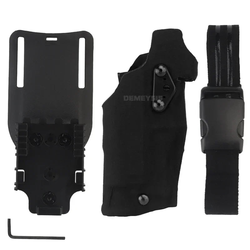Holster Tactique de Cuisse – Pour Glock 17 Gen4 / G19 avec Lampe X300 / X300U - BLACKBEARD OUTDOOR INDUSTRIES