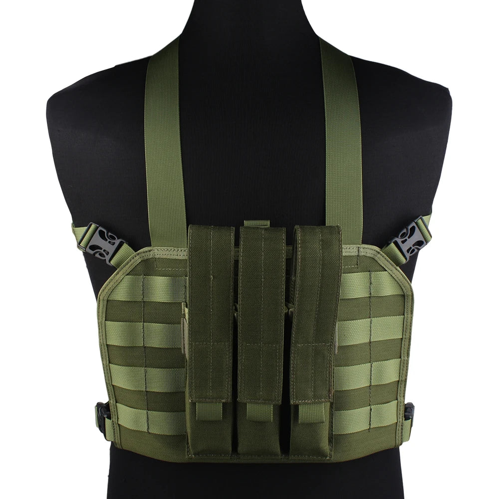 EMERSONGEAR MP7 Chest Rig avec Poche à Magazines – Gilet Tactique MOLLE pour Airsoft, Chasse et Camping - BLACKBEARD OUTDOOR INDUSTRIES