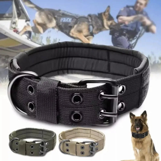 Collier Tactique Réglable pour Chien – Militaire, Entraînement & Sécurité | Nylon Résistant Ma boutique