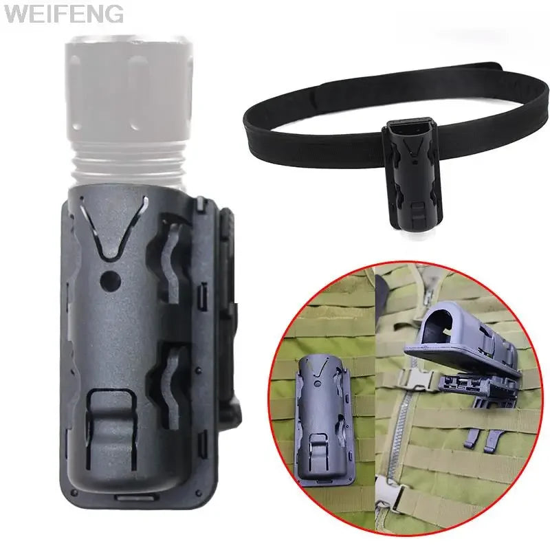 Étui de Lampe Tactique avec Poche, Support MOLLE et Clip de Ceinture – Accessoires de Chasse et Kits de Survie BLACKBEARD OUTDOOR INDUSTRIES