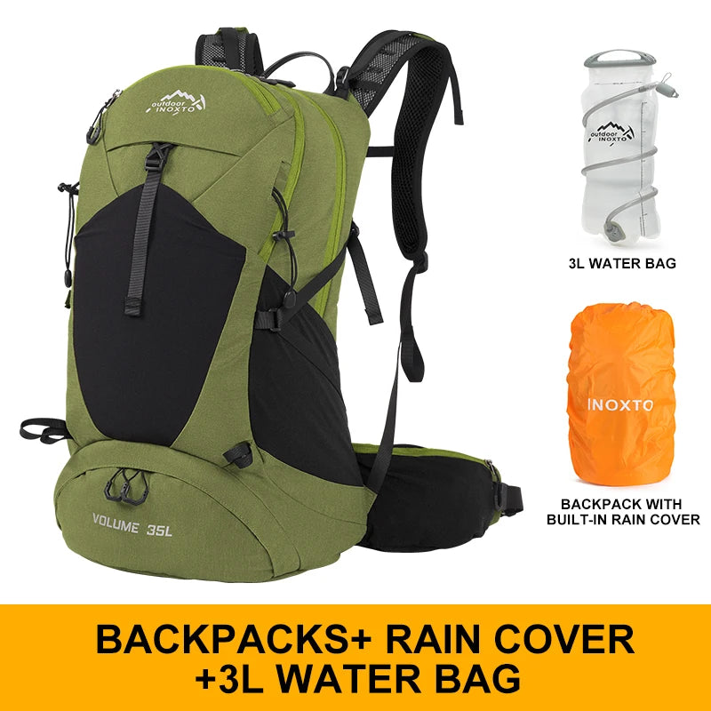 Sac à Dos de Randonnée 35L – Imperméable avec Housse de Pluie Intégrée | Mixte Homme/Femme - BLACKBEARD OUTDOOR INDUSTRIES