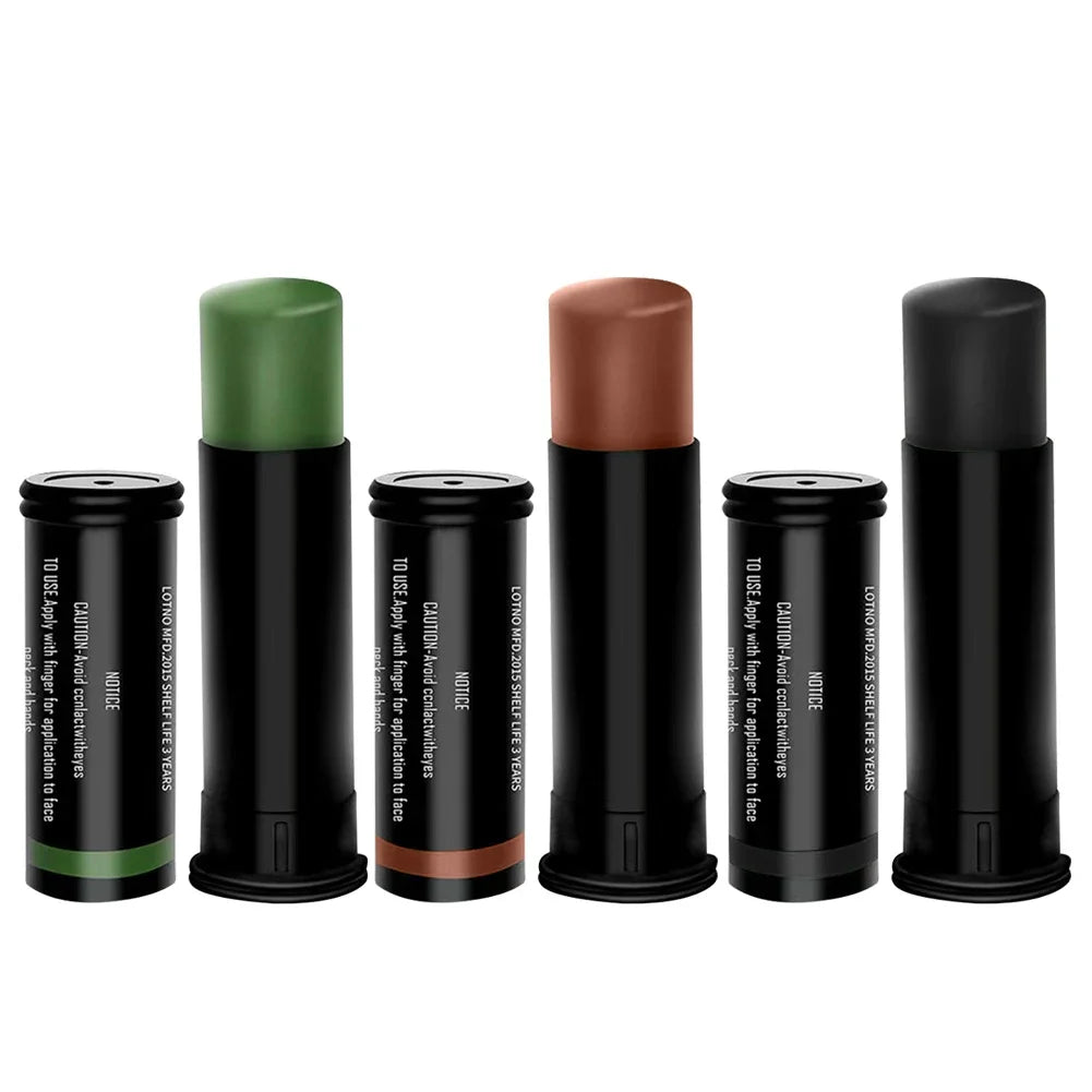 Lot de 3 Camouflages Militaires Woodland – Crème Camouflage pour Visage et Corps – Tube de Peinture Camouflage Imperméable pour Terrain Extérieur BLACKBEARD OUTDOOR INDUSTRIES