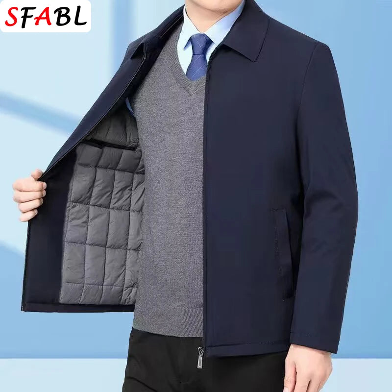 Veste Homme Automne/Hiver en Polaire Chaude Modèle Business Casual — MANTLCONX | Veste de Costume Décontractée - BLACKBEARD OUTDOOR INDUSTRIES