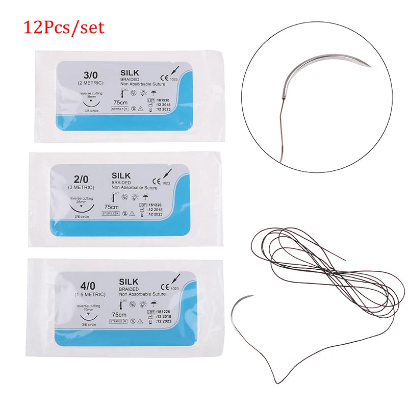 Kit de Fils de Suture Médicaux – 12 Pièces Ma boutique