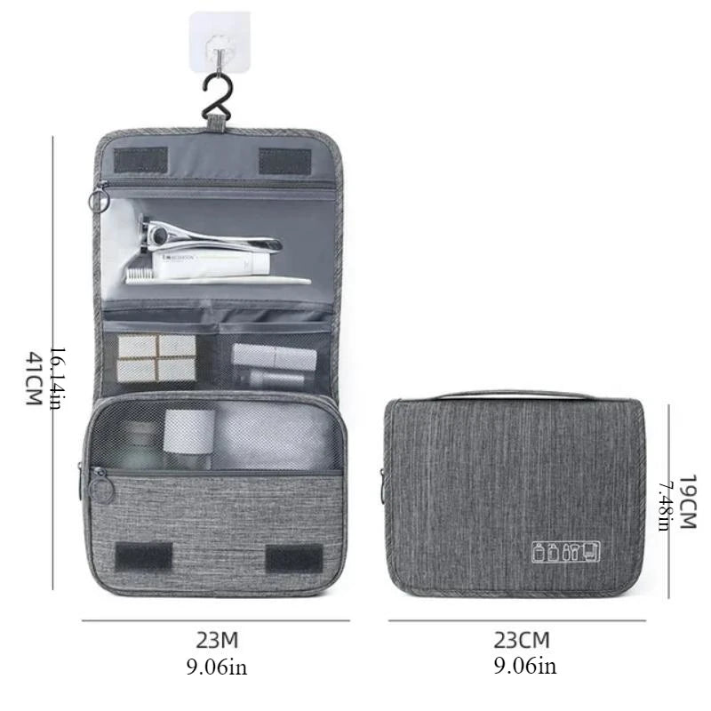Trousse de Toilette Suspendue Imperméable – Homme & Femme – Tissu Oxford Haute Qualité - BLACKBEARD OUTDOOR INDUSTRIES