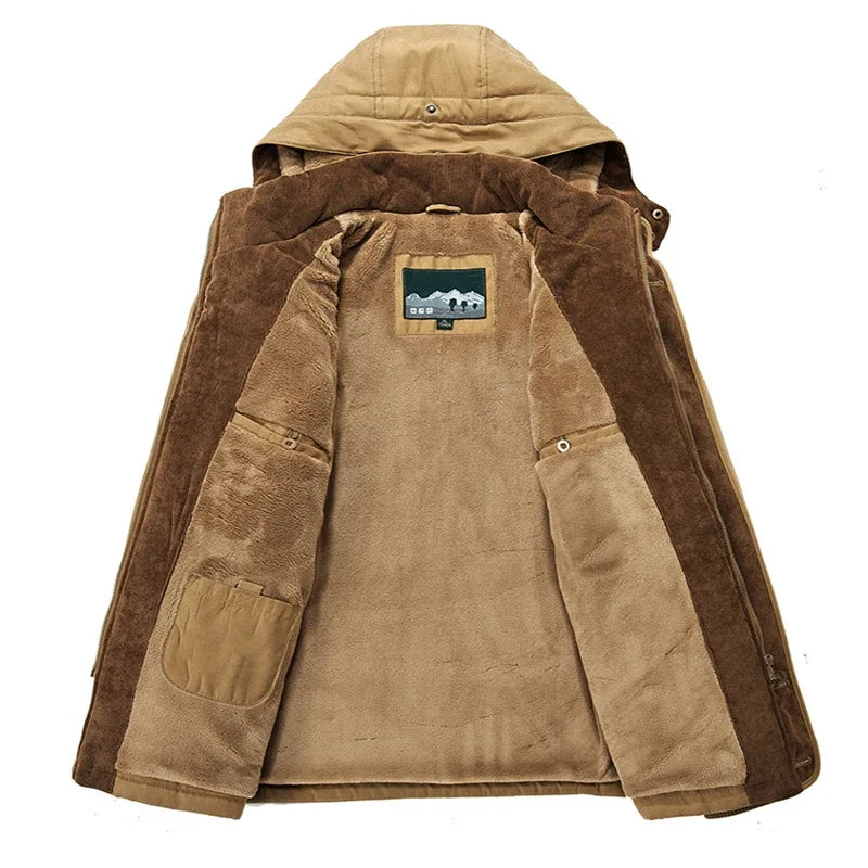 Parka Homme Hiver – Longue, Épaissie, Élégante et Ultra Chaude – Jusqu’à -30°C – Taille jusqu’au 7XL - BLACKBEARD OUTDOOR INDUSTRIES
