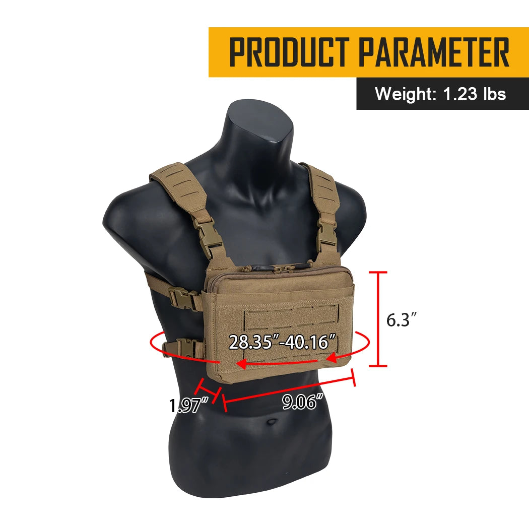 IDOGEAR KGR Tactical Chest Rig MOLLE – Harnais Tactique Compact Ma boutique