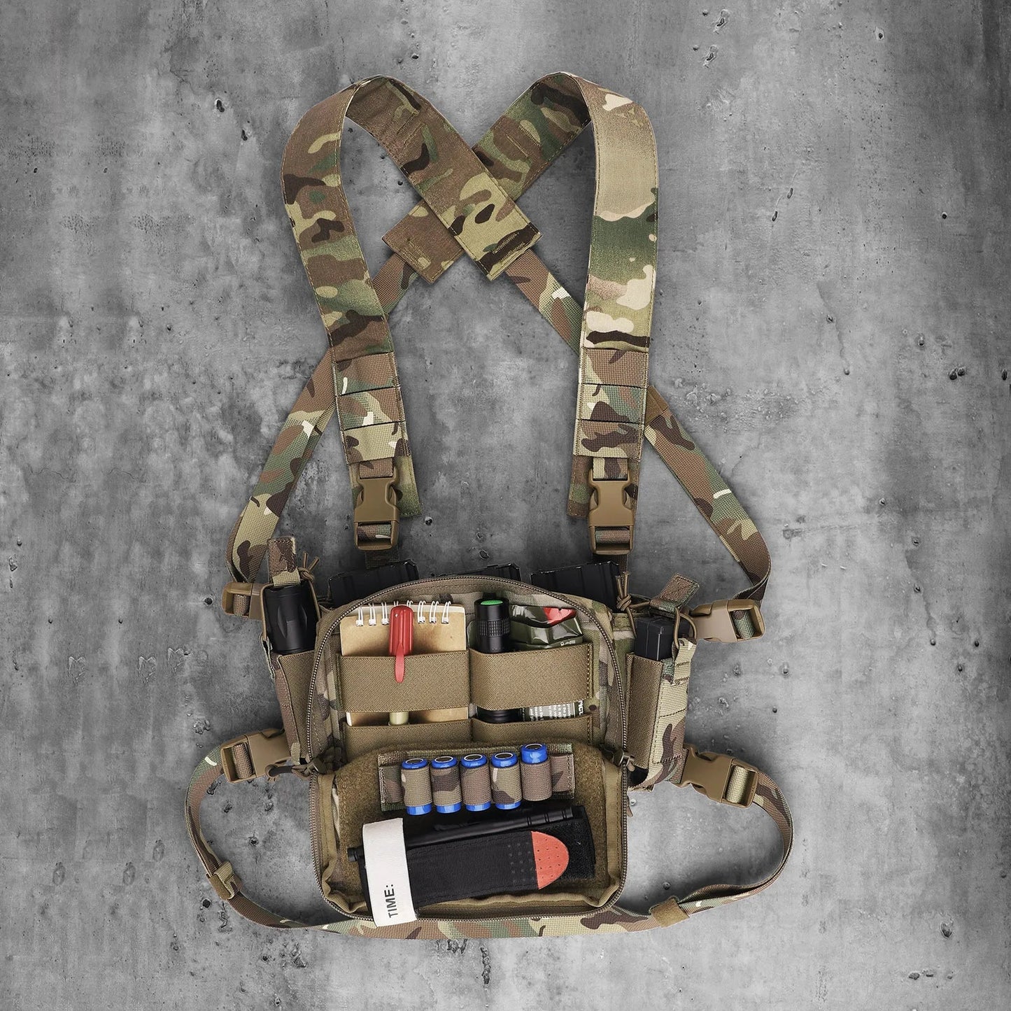 KRYDEX Tactical Flatpack D3 Backpack & D3CR Chest Rig Vest - Système modulable Camouflage pour Chasse, Airsoft et Activités Extérieures BLACKBEARD OUTDOOR INDUSTRIES