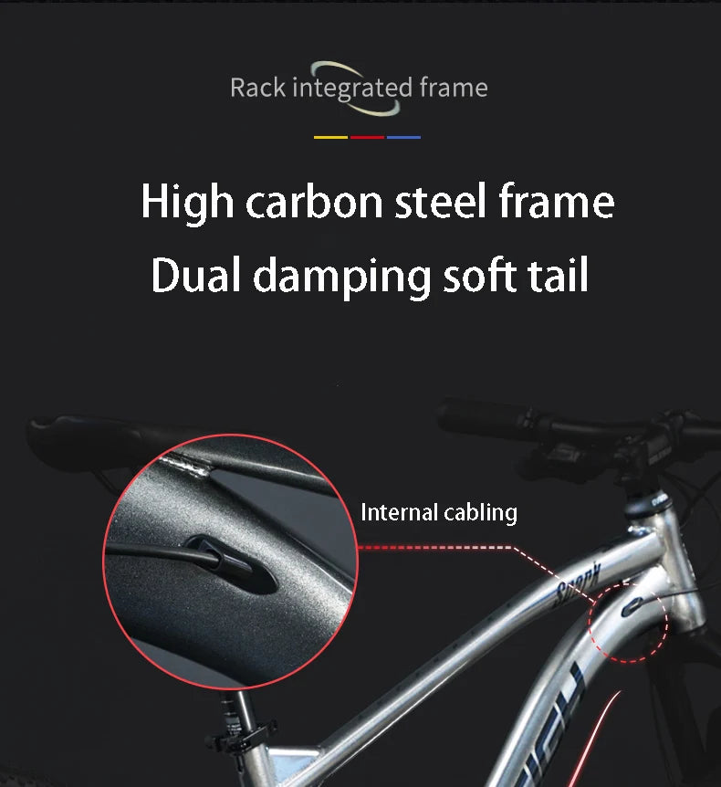 Vélo de Montagne Soft Tail 26"/29" – VTT Double Amortissement pour Descente, Cross Country & Dirt - BLACKBEARD OUTDOOR INDUSTRIES