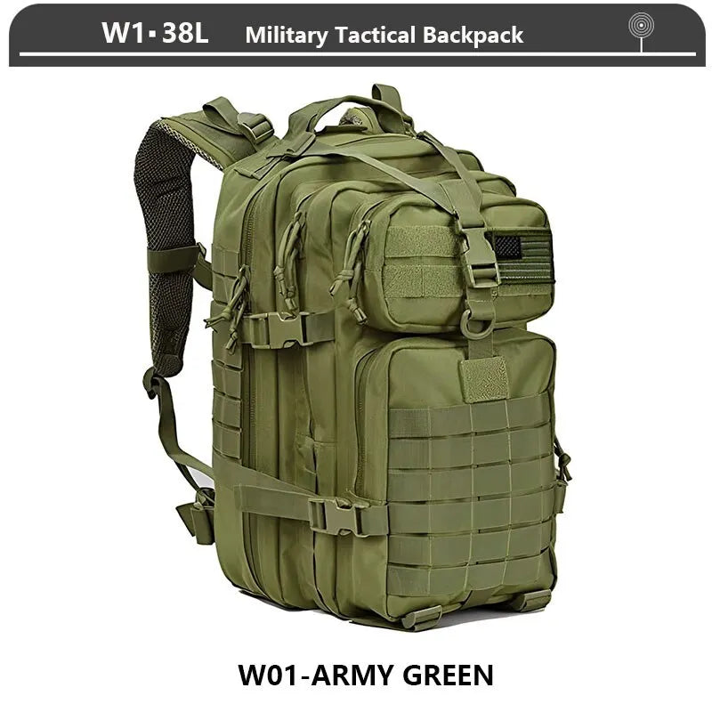 Sac à Dos Tactique 3 Jours – 38/45L | Imperméable, Résistant, Molle | Randonnée, Militaire, Survie - BLACKBEARD OUTDOOR INDUSTRIES