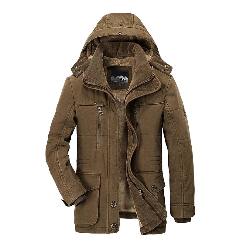Parka Homme Hiver – Longue, Épaissie, Élégante et Ultra Chaude – Jusqu’à -30°C – Taille jusqu’au 7XL - BLACKBEARD OUTDOOR INDUSTRIES