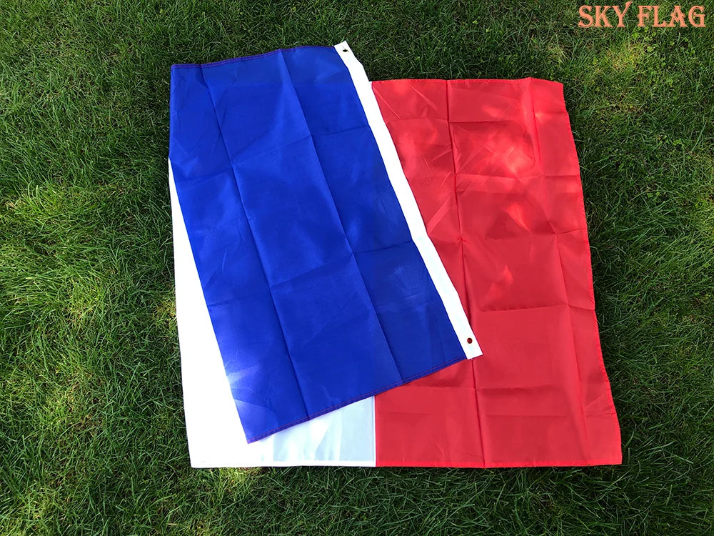 Drapeau de la France - 90x150 cm - Bannières en Polyester (Bleu, Blanc, Rouge) BLACKBEARD OUTDOOR INDUSTRIES