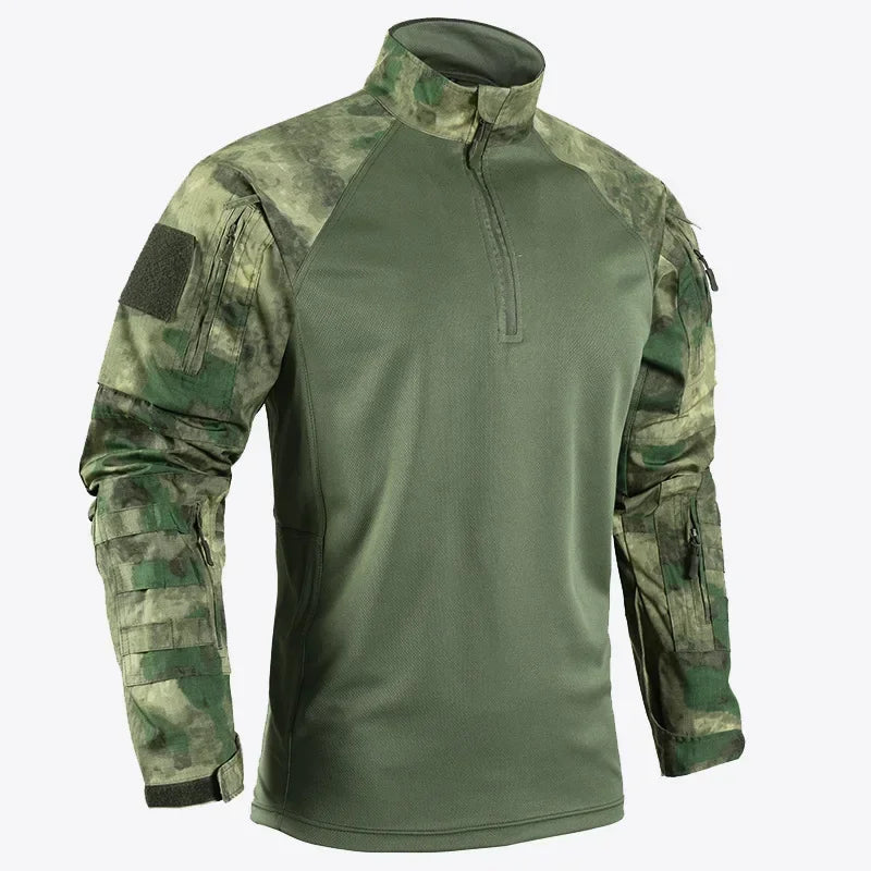 T-shirt Tactique Homme – Manches Longues Airsoft | Paintball | Militaire | Camo | Séchage rapide - BLACKBEARD OUTDOOR INDUSTRIES
