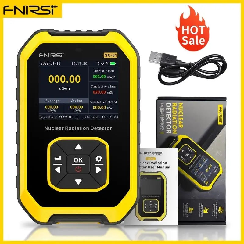 FNIRSI GC-01 – Détecteur de Radiation Nucléaire Personnel, Fiable et Rechargeable - BLACKBEARD OUTDOOR INDUSTRIES