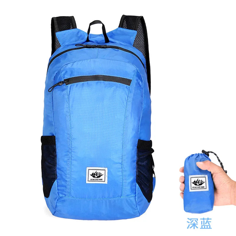 Sac à Dos Pliable 18L Ultra-Léger – Sac de Voyage, Randonnée, Cyclisme et Escalade - BLACKBEARD OUTDOOR INDUSTRIES