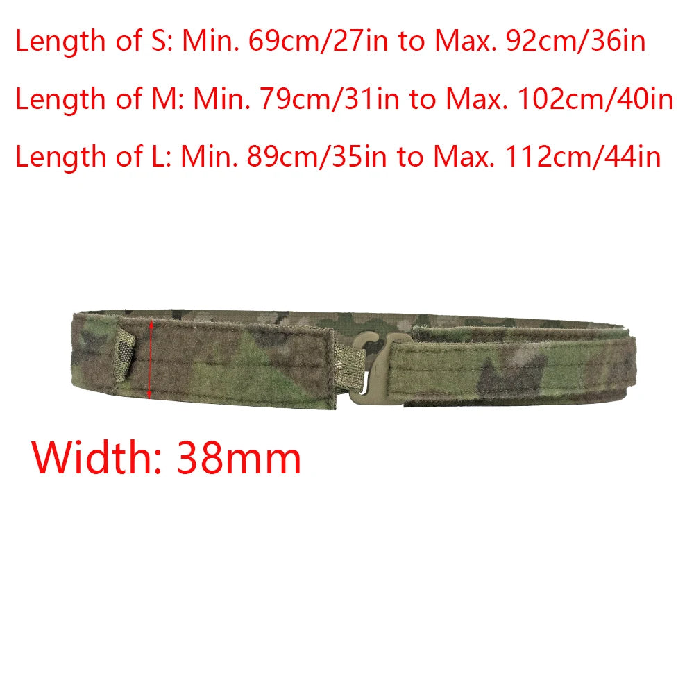 Ceinture Tactique Ferro Style Bison avec Boucle Métallique à Détachement Rapide - Ceinture Légère en Nylon 1000D pour Paintball et Chasse BLACKBEARD OUTDOOR INDUSTRIES