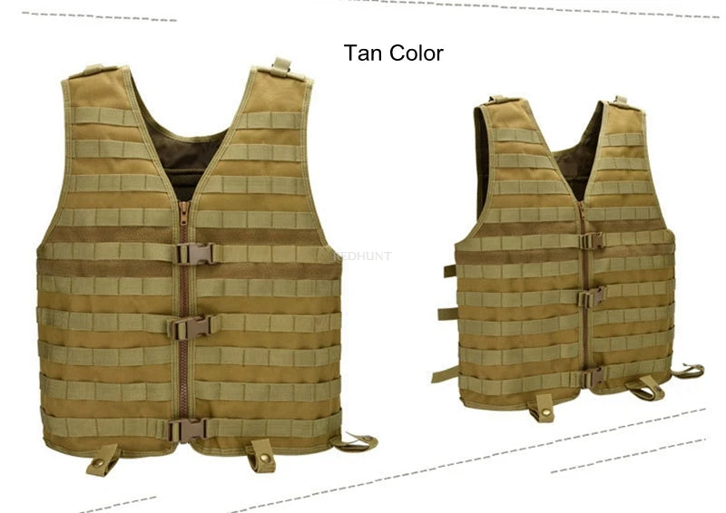 Gilet Tactique Molle pour Homme – Équipement de Chasse et de Sport avec Système d'Hydratation, Sécuritaire et Pratique pour Chasse et Pêche BLACKBEARD OUTDOOR INDUSTRIES