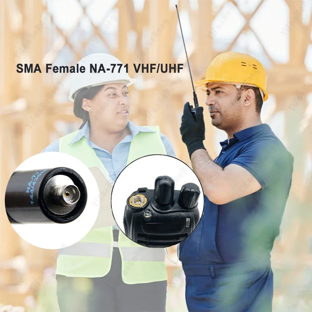 Antenne NA-771 SMA-Female VHF/UHF Double Bande – Compatible BaoFeng UV-5R / UV-82 / BF-888S / Kenwood – Jusqu’à 10W - BLACKBEARD OUTDOOR INDUSTRIES