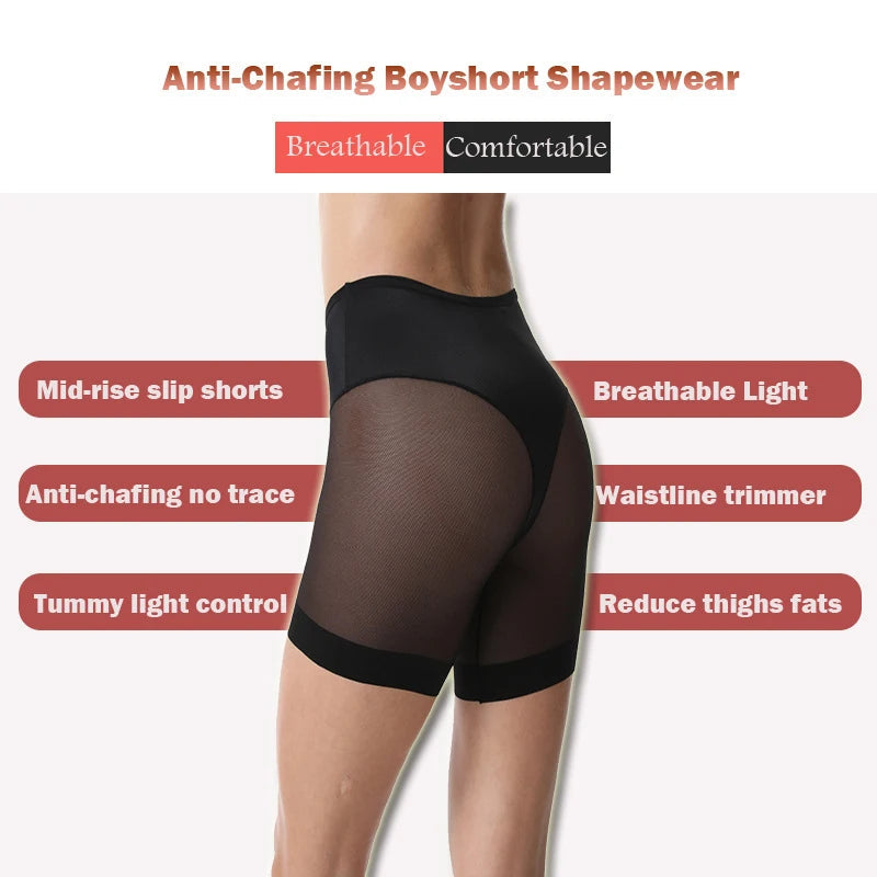 Shorts Sans Coutures pour Femme – Culottes Haute Taille, Grande Taille, Mesh Léger, Anti-Friction, Sous-Vêtement BLACKBEARD OUTDOOR INDUSTRIES