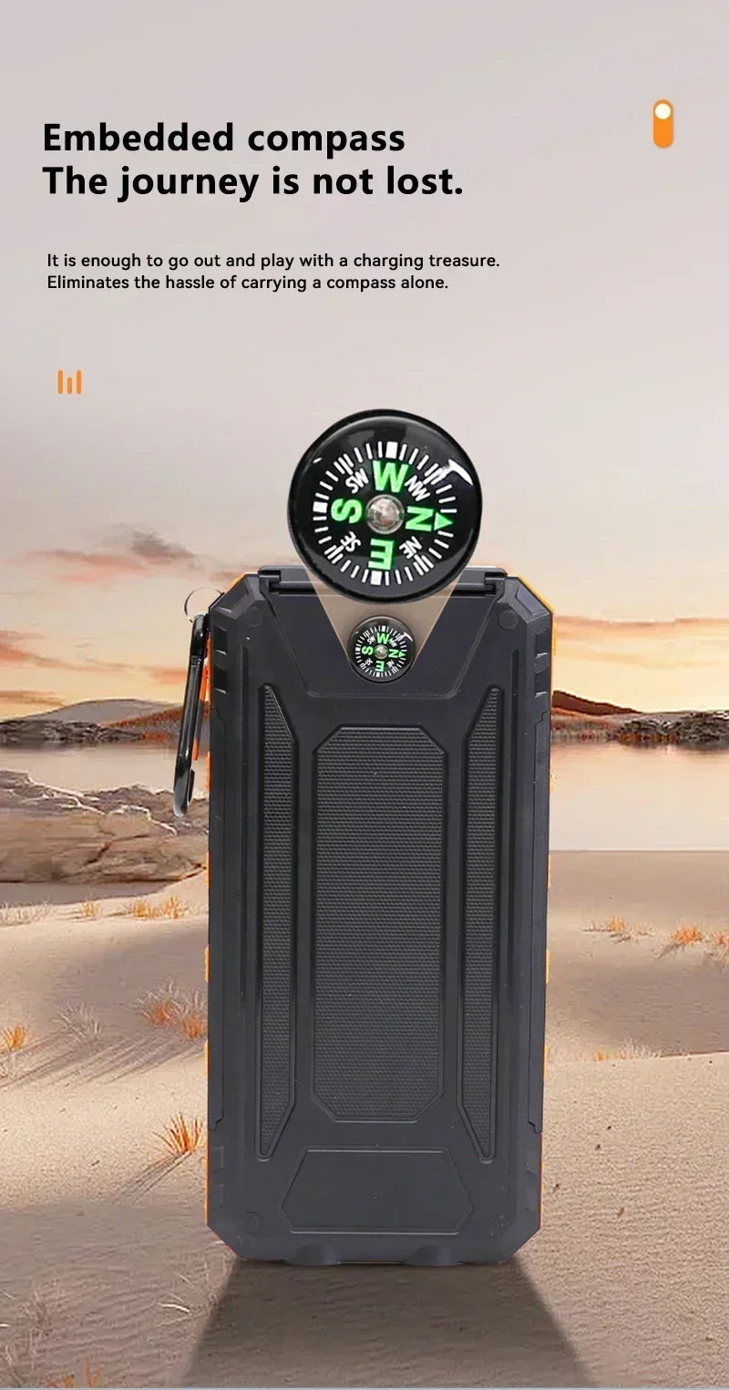 Batterie Externe Solaire 200000mAh – Chargeur Portable Ultra Haute Capacité - BLACKBEARD OUTDOOR INDUSTRIES