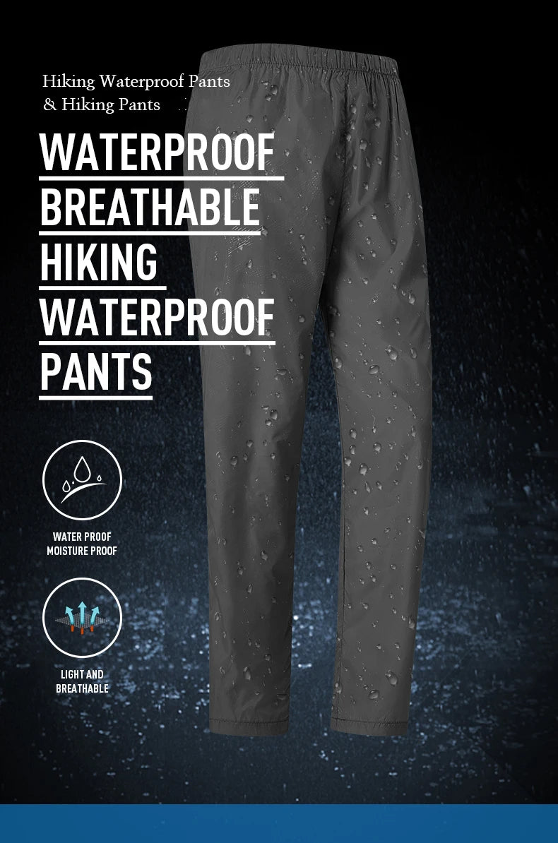 LNGXO Pantalons de Randonnée Imperméables Unisexe pour Hommes et Femmes - Pantalons de Camping, Escalade et Sports, Séchage Rapide, Protection UV, Léger BLACKBEARD OUTDOOR INDUSTRIES