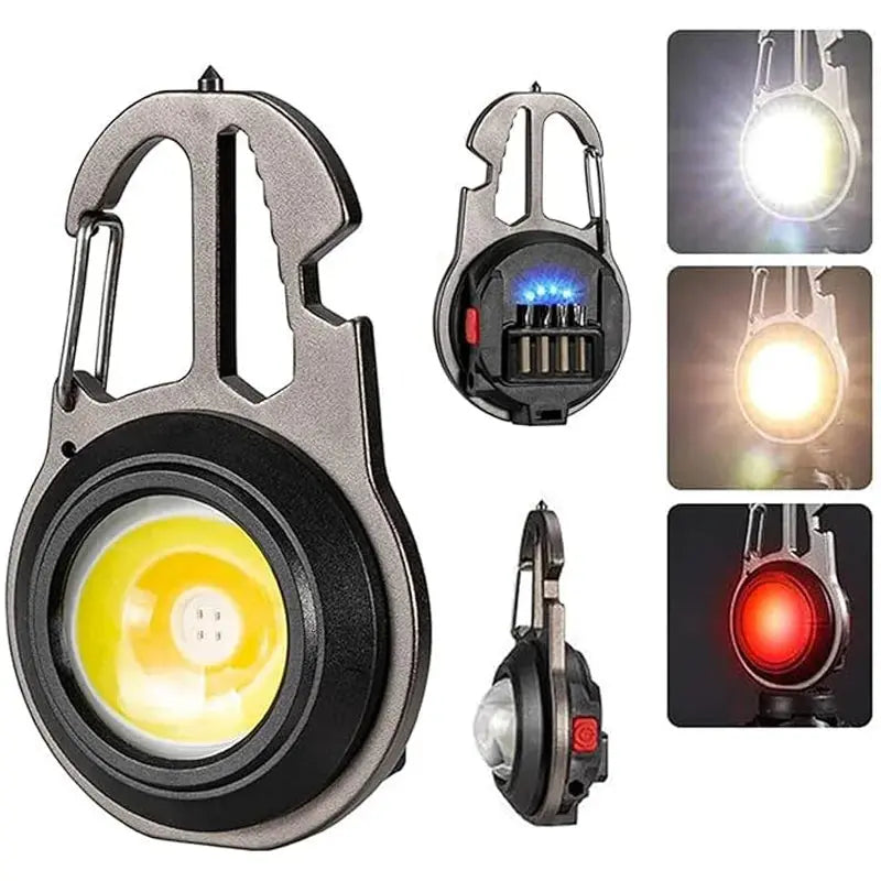 Mini Lampe de Poche Porte-clés COB Rechargeable – Multifonction Outdoor | 600 Lumens | Étanche & Résistante Ma boutique