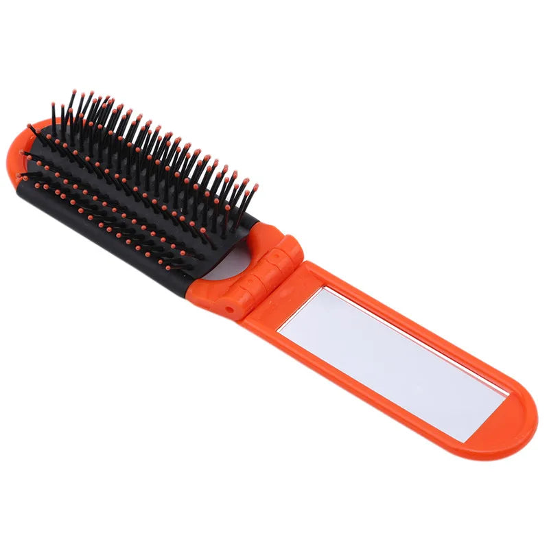 Peigne Pliant en Plastique avec Miroir Portable – Peigne de Maquillage Pratique et Élégant, Accessoire de Mode pour Femme, Idéal pour Sac à Main - BLACKBEARD OUTDOOR INDUSTRIES
