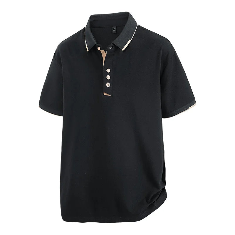 T-Shirt Homme Grande Taille 7XL–8XL | Élégance Casual Été – Col Chemise, Manches Courtes, Coton Ultra Doux Ma boutique