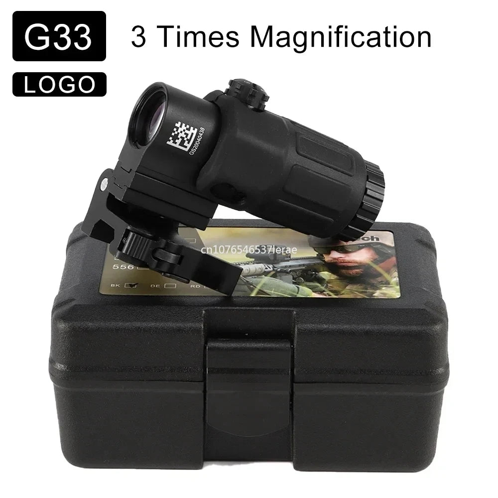 Viseur Holographique 558 avec Magnificateur G33/G43 3X ou G45 5X – Lunette Tactique pour Rail 20 mm – Airsoft, Chasse, Tir Ma boutique