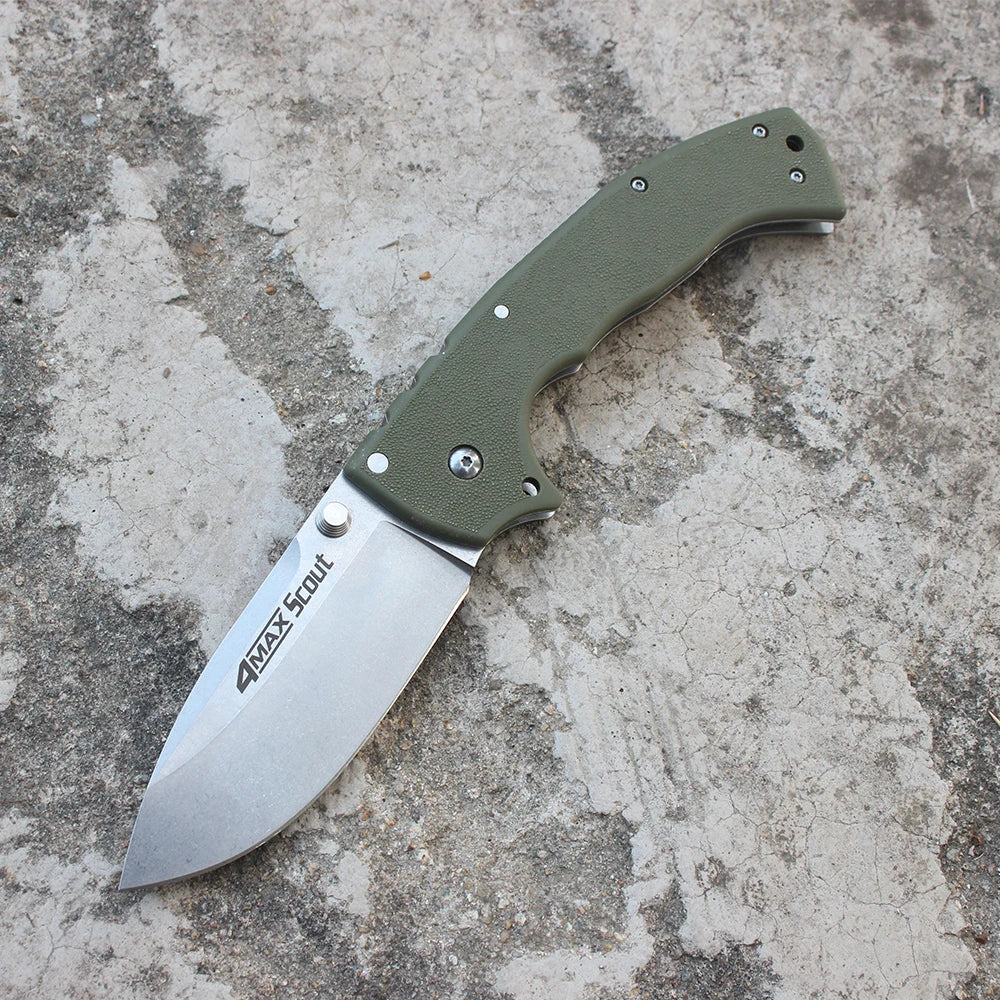 Couteau Pliant Cold 62RQ – Acier AUS-10A | Couteau Tactique Militaire Poche EDC | 21,9 cm - BLACKBEARD OUTDOOR INDUSTRIES