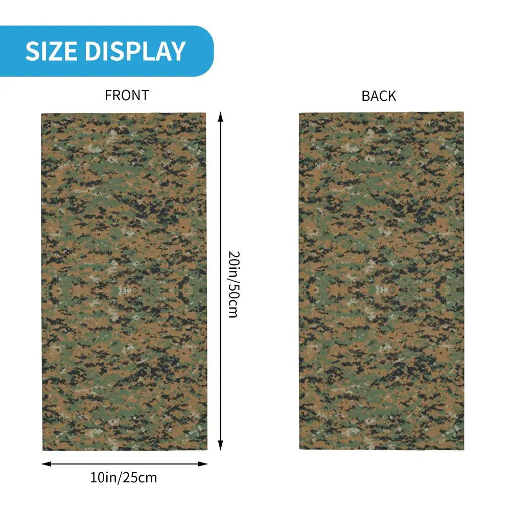 Tiger Stripe Camo – Bandeau Tour de Cou Hiver Multifonction pour Hommes et Femmes | Parfait pour Randonnée, Cyclisme, Sports Outdoor et Usage Quotidien - BLACKBEARD OUTDOOR INDUSTRIES