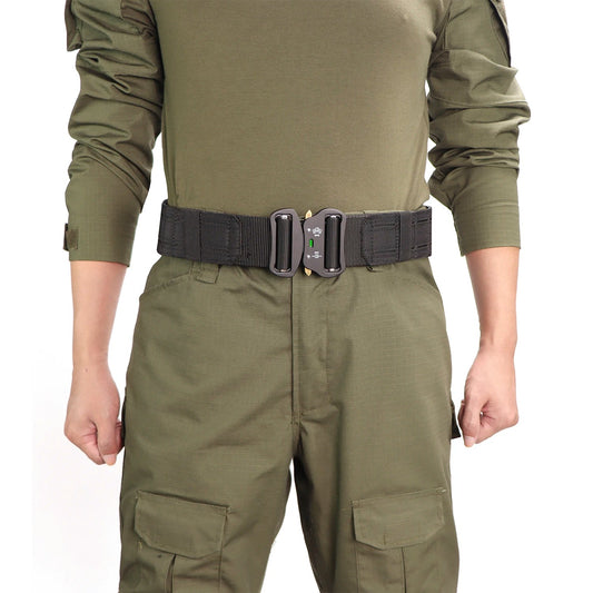 Ceinturon Tactique LOOP – Nylon Haute Qualité avec Boucle Métal, Multicam, Noir, Kaki Ma boutique