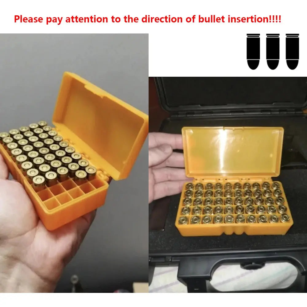 Boîte de Munitions Tactique 50 ou 100 Coups – Flip-Top – Pour Pistolet & Fusil Ma boutique