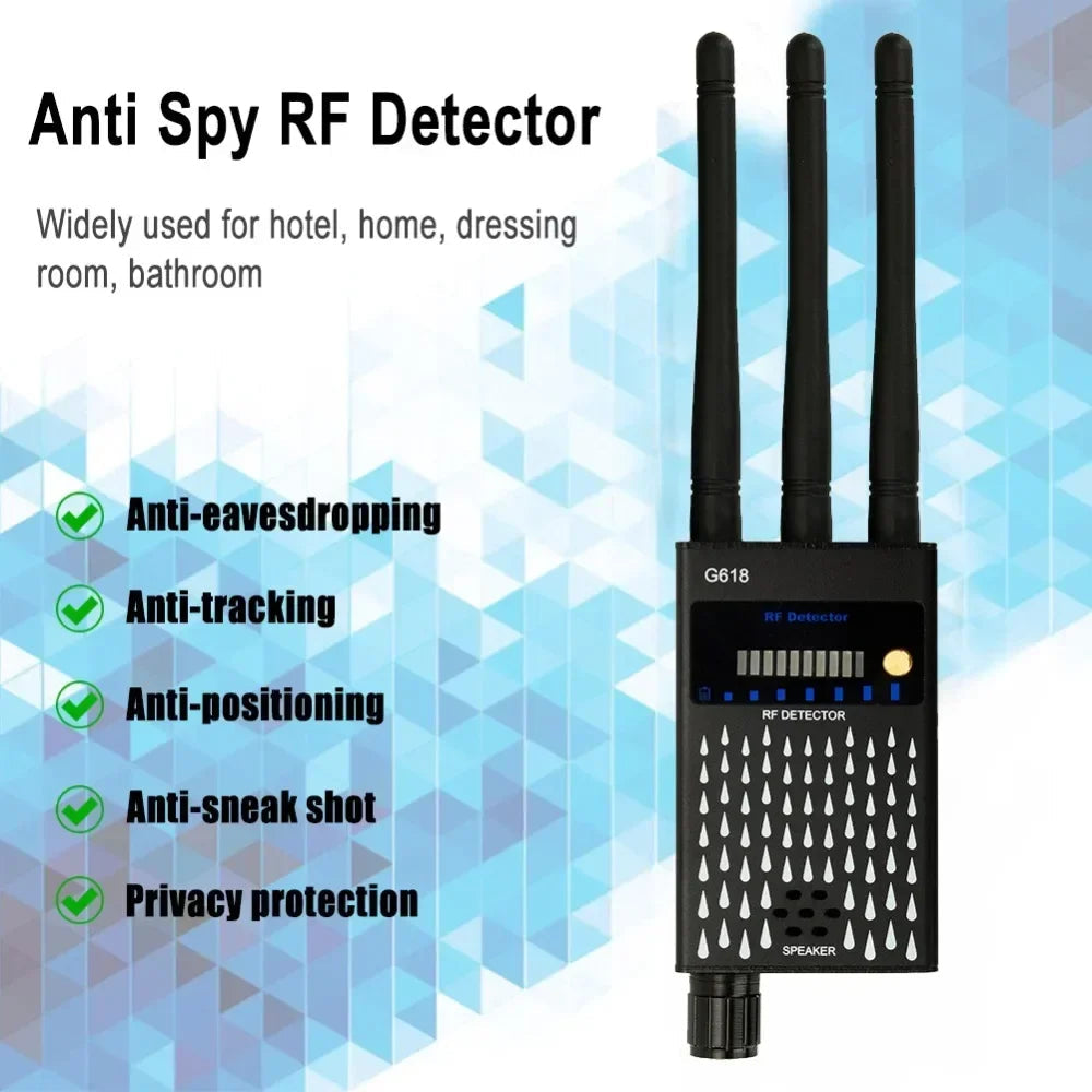 Détecteur RF Anti-Espion Polyvalent – Caméra Espion, GPS, Micro, Drone, Signal GSM 2G/3G/4G/5G Ma boutique