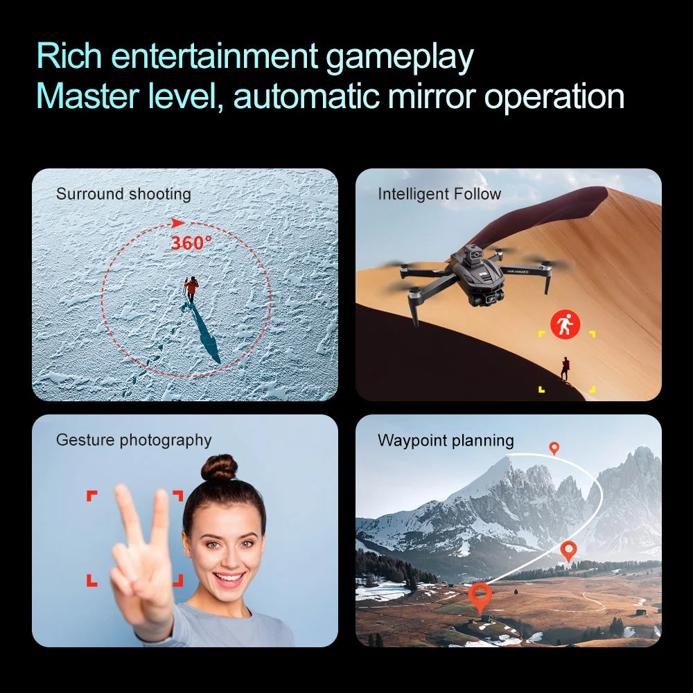 2025 V168 Pro MAX GPS Drone 8K Professional HD Camera 5G WIFI FPV 360° Ma boutique