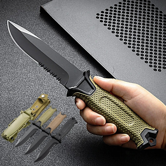 Couteau de Survie Outdoor en Acier Inoxydable D2 – Portable, Tactique, Randonnée - BLACKBEARD OUTDOOR INDUSTRIES