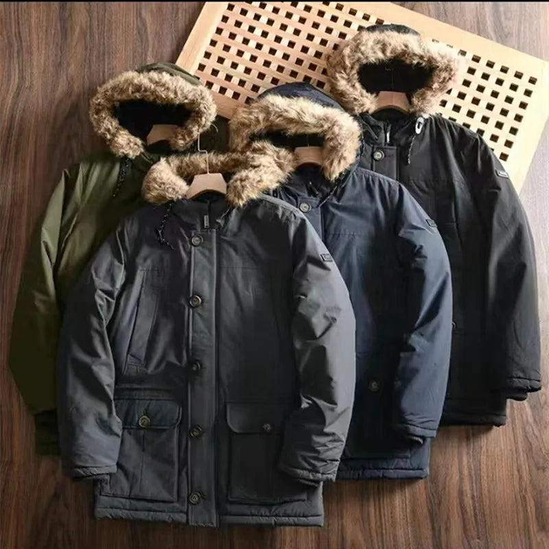 Manteau Long M65 Tooling Outdoor Homme et Femme Imperméable, Coupe-Vent, Ultra Chaud, Avec Capuche — Spécial Hiver - BLACKBEARD OUTDOOR INDUSTRIES