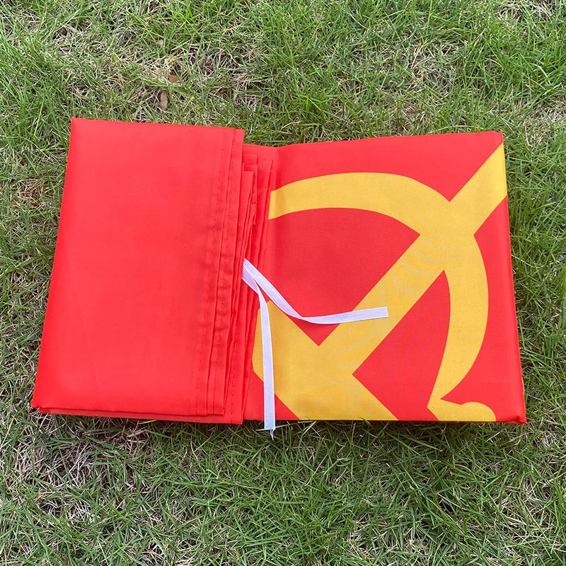 Drapeau de l'Union des Républiques Socialistes Soviétiques (URSS) - 90x150 cm – Polyester – Drapeau de la Révolution Rouge BLACKBEARD OUTDOOR INDUSTRIES