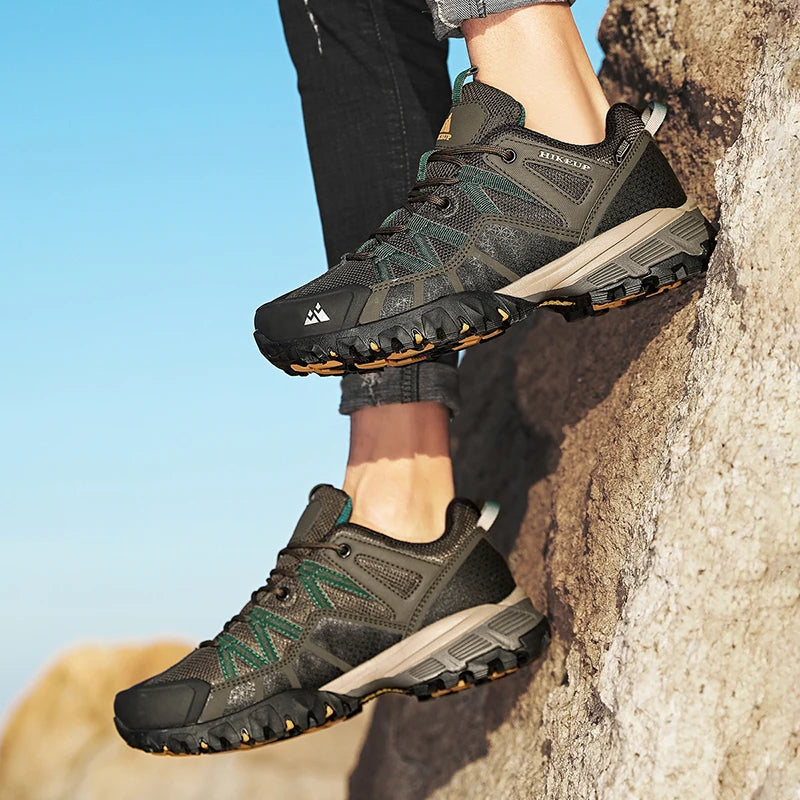 HIKEUP Sneakers Respirants avec Amorti Antidérapants – Chaussures de Randonnée Homme pour Course, Trekking et Sports de Plein Air BLACKBEARD OUTDOOR INDUSTRIES