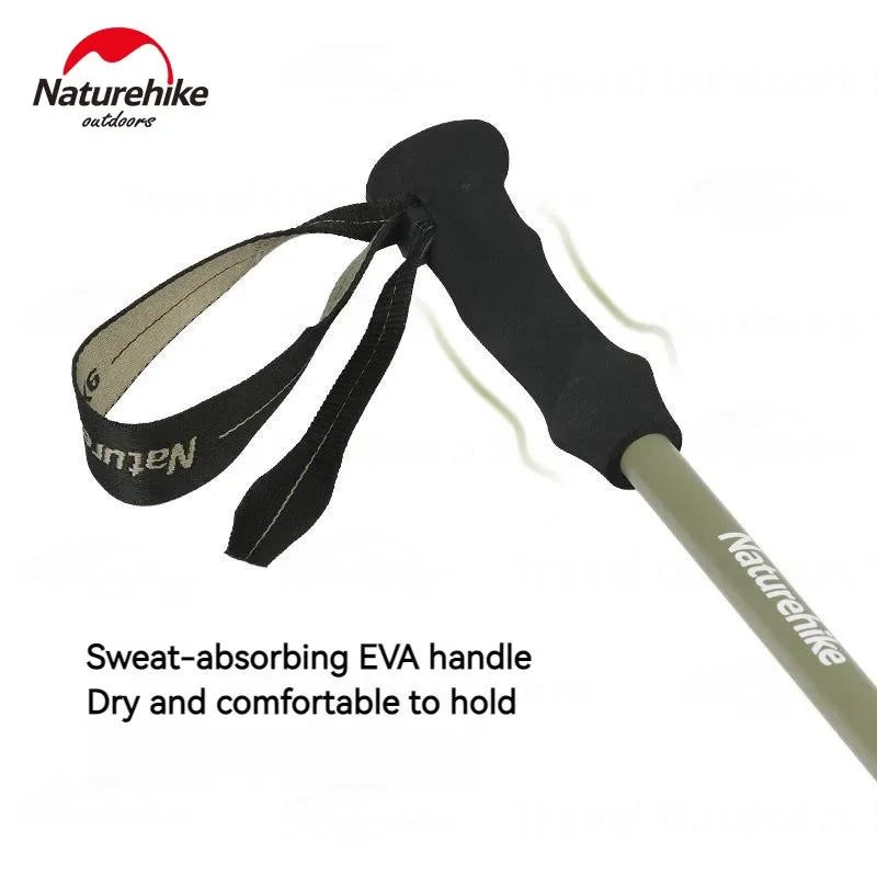 Naturehike Bâton de Randonnée 3 Sections – Fibre de Carbone 3K Ultraléger, Réglable, Pointe Tungstène – Modèle EXT1 - BLACKBEARD OUTDOOR INDUSTRIES